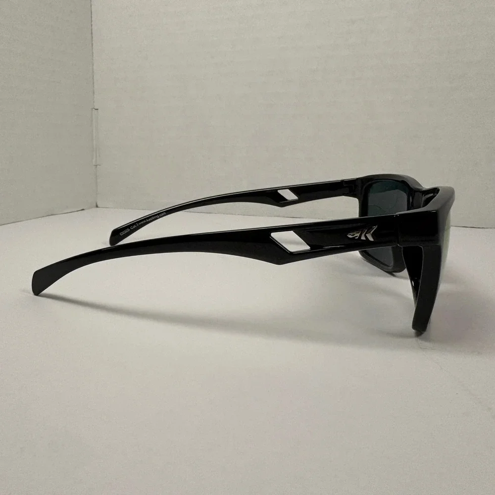 KastKing Flatrock Polarized Sunglasses Black Frame Purple Mirror